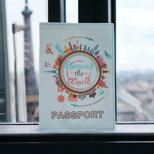 🌎 Around the World  Travel Passport Case